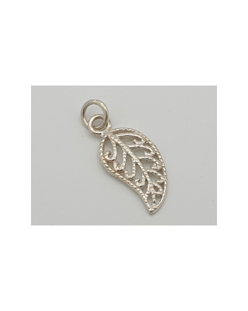 Charm Feder 22mm, 925 Silber