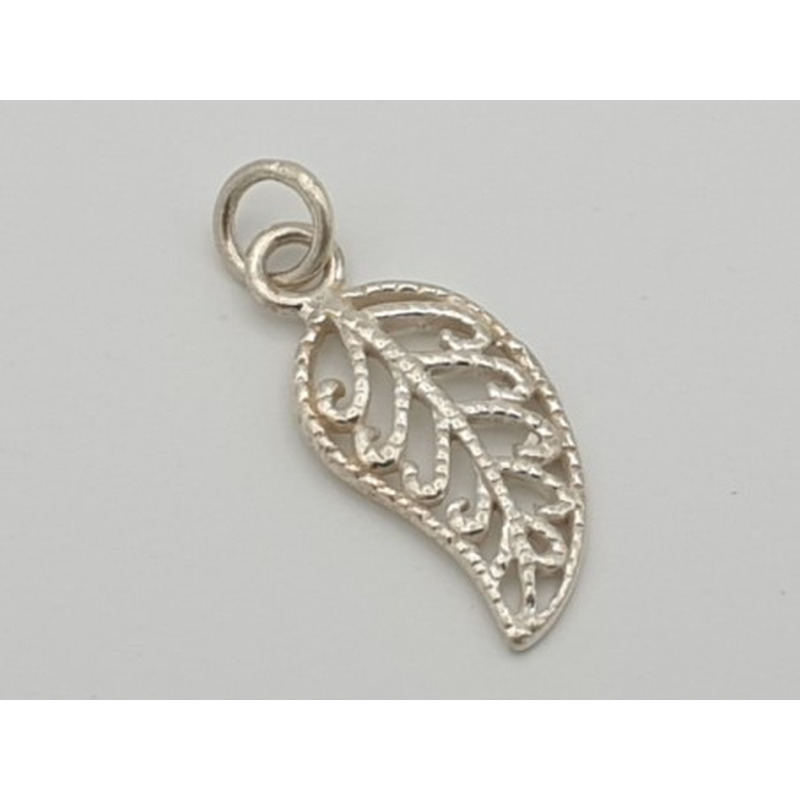 Charm Feder 22mm, 925 Silber
