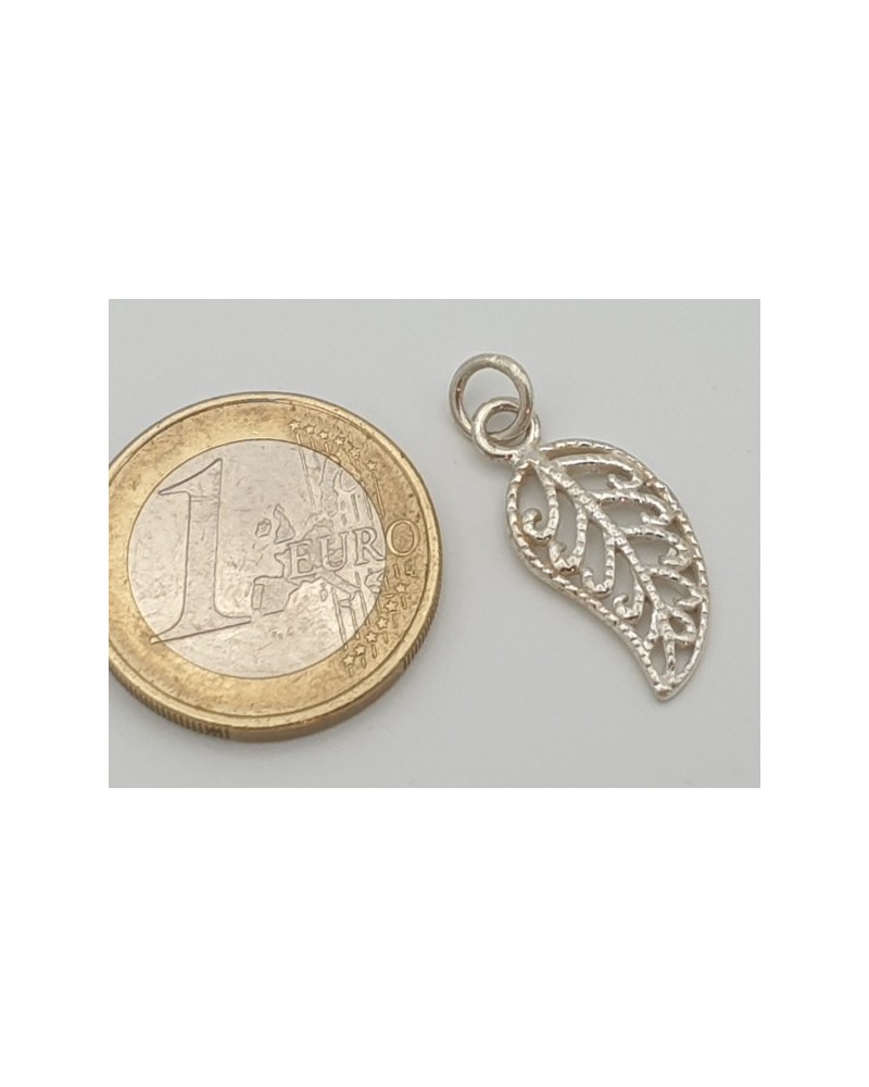 Charm Feder 22mm, 925 Silber