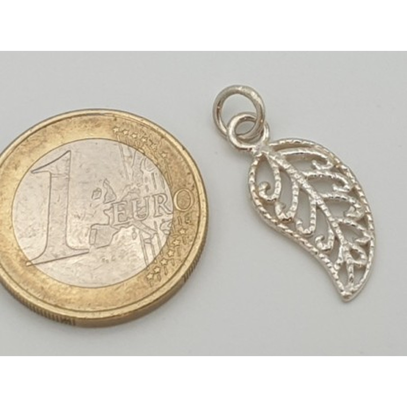 Charm Feder 22mm, 925 Silber