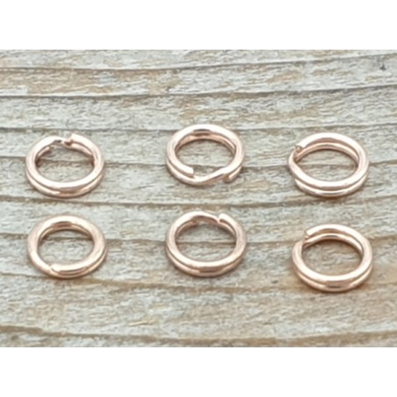 Spiralring 5mm, 925 Silber rose vergoldet