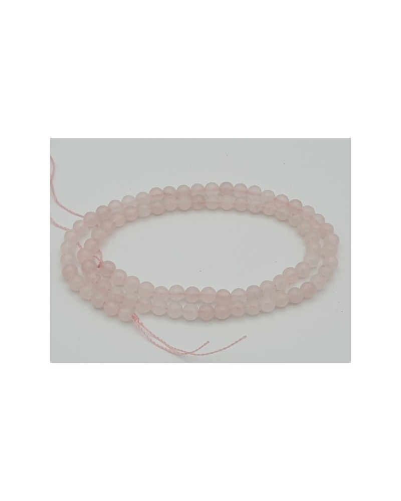 Rosenquarzkette 4mm