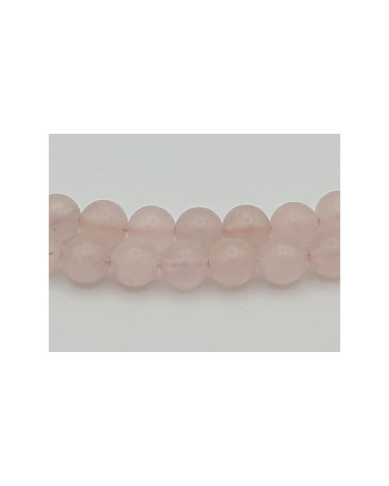 Rosenquarzkette 6mm