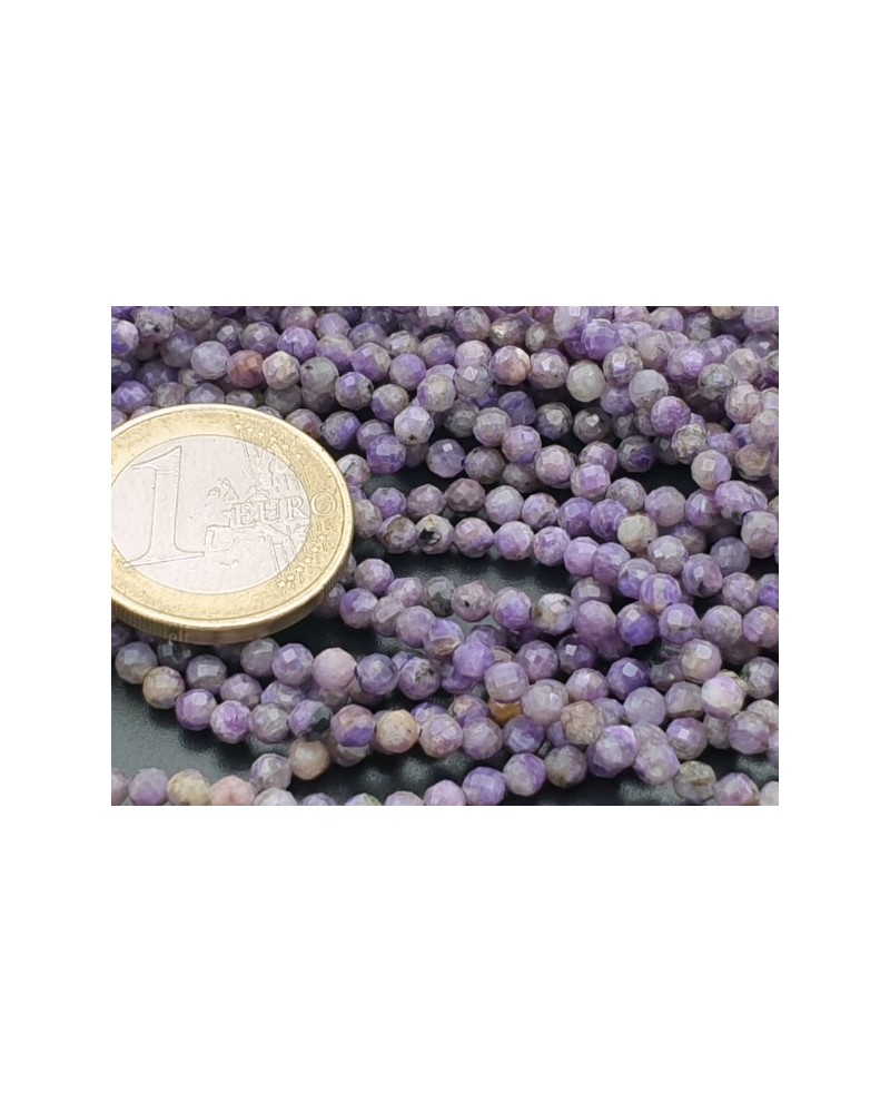 Charoitkette facettiert 3mm