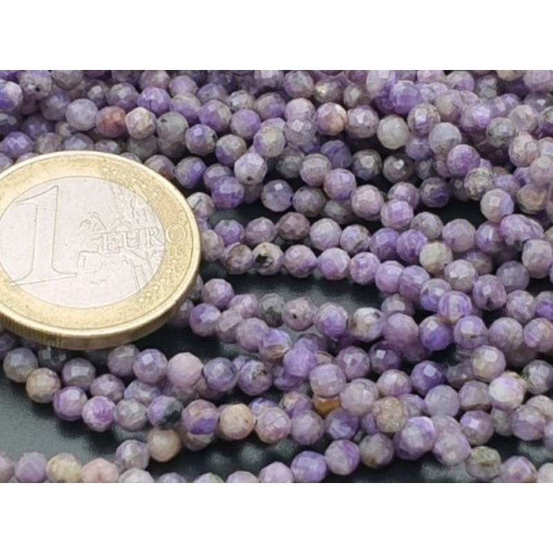 Charoitkette facettiert 3mm