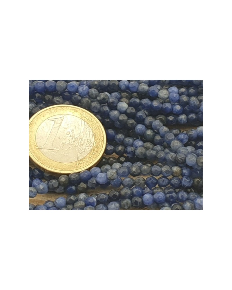 Sodalithkette facettiert 3mm