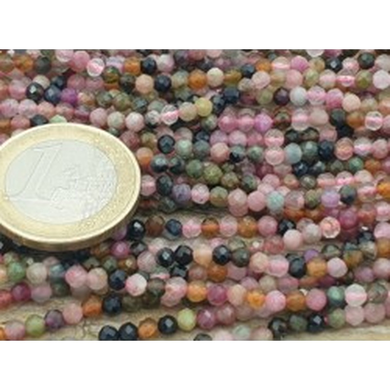 Turmalinkette facettiert 3mm 2