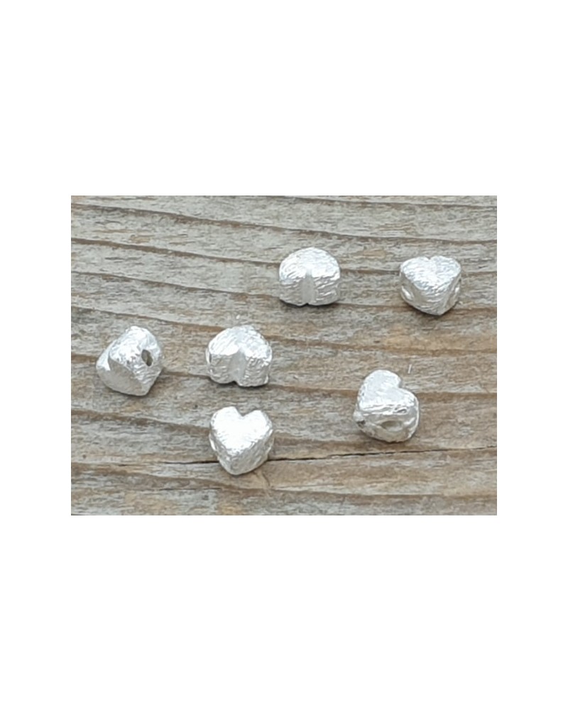 Zwischenteil, Herz 4mm, 925 Silber