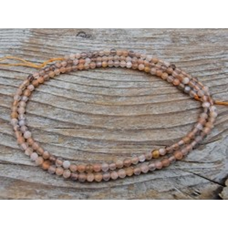 Mondsteintkette facettiert 2mm 2