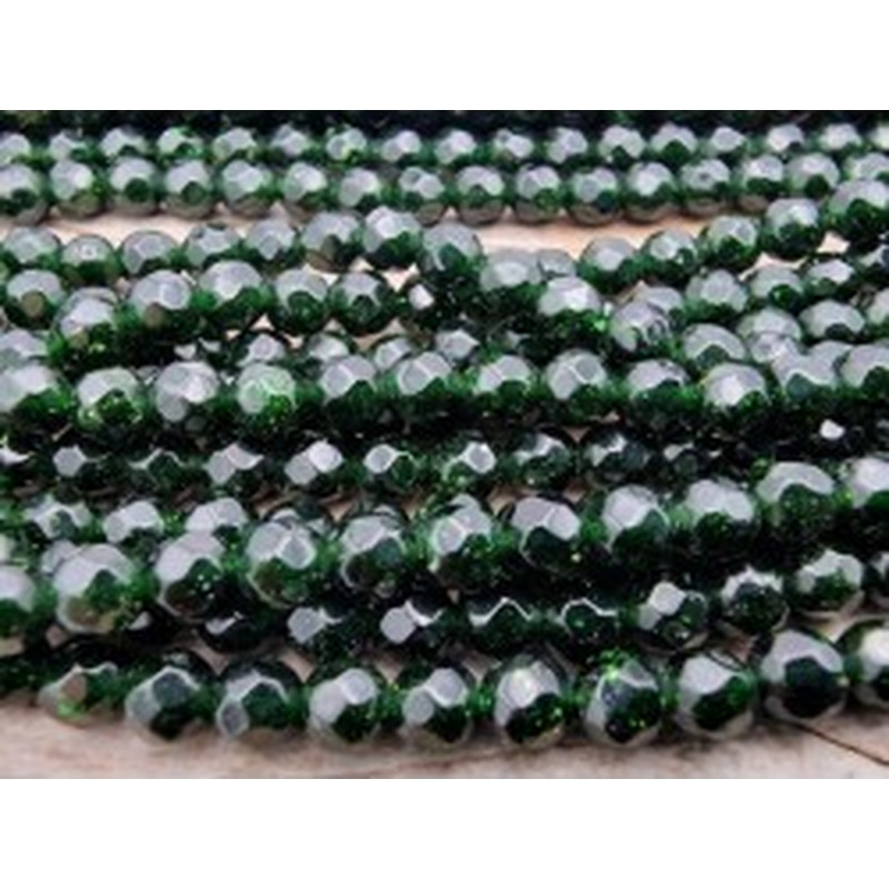 grüne Goldflusskette facettiert 4mm