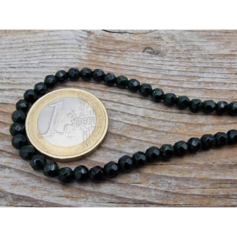 grüne Goldflusskette facettiert 4mm