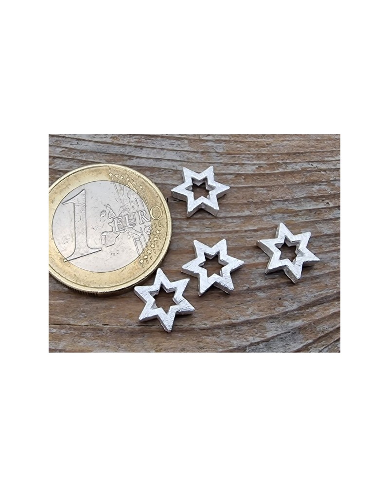 Zwischenteil, Stern 9x2mm, 925 Silber