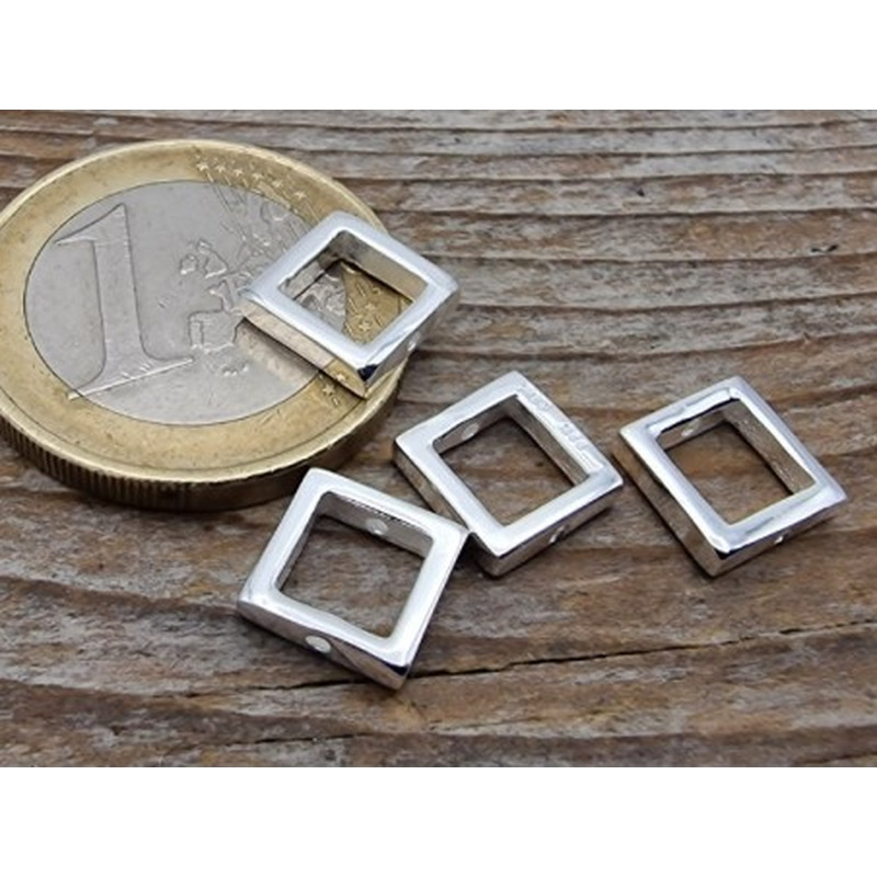 Zwischenteil 8x8x2mm, 925 Silber