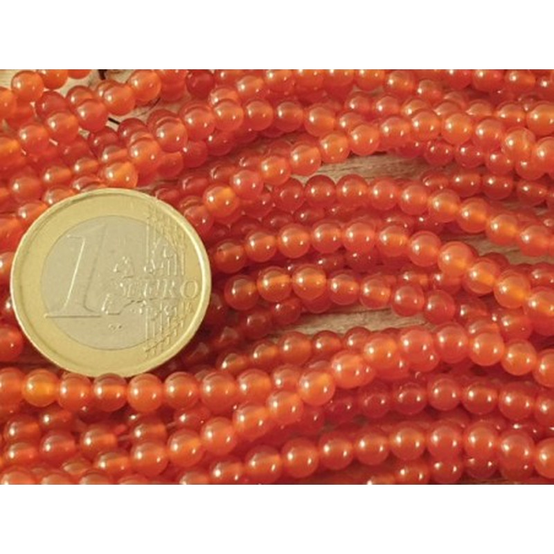 Carneolkette 4mm