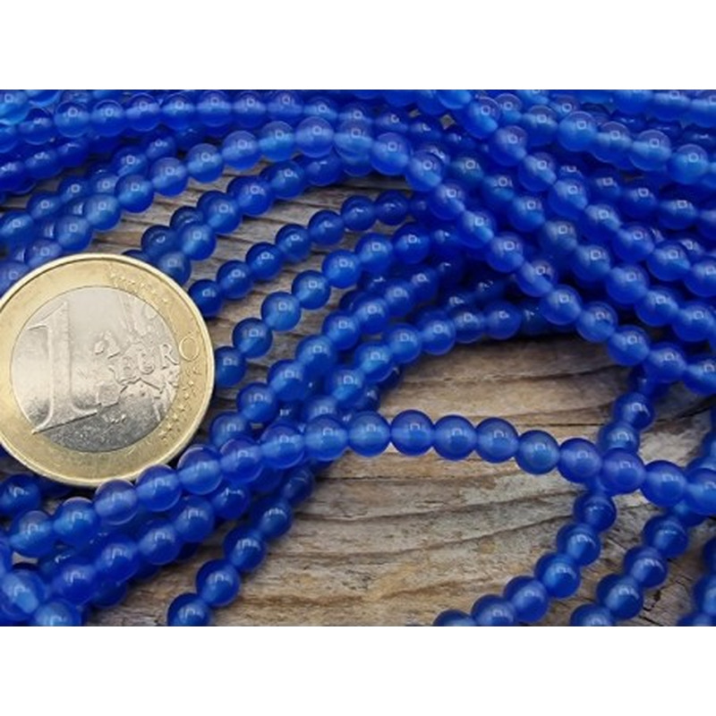 Achatkette blau 4mm
