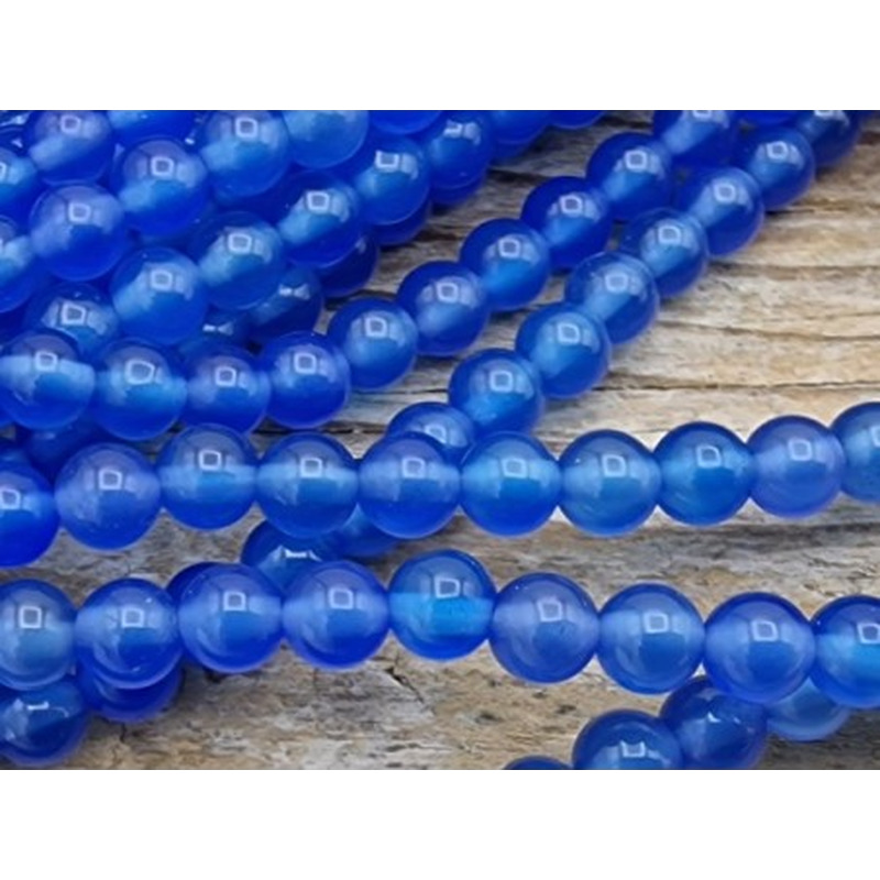 Achatkette blau 4mm