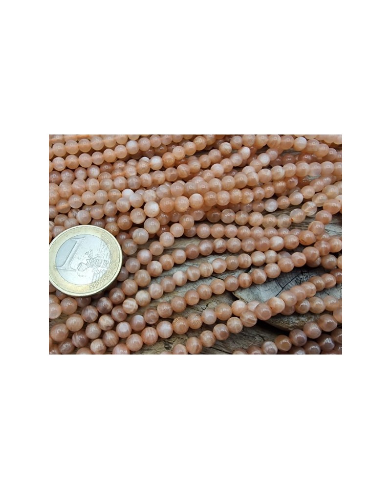 Mondsteintkette orange 4mm