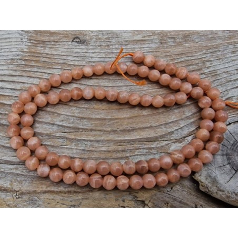 Mondsteintkette orange 4mm