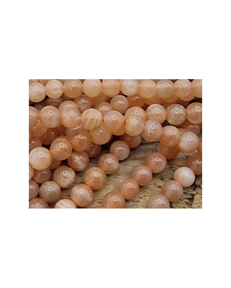 Mondsteintkette orange 4mm