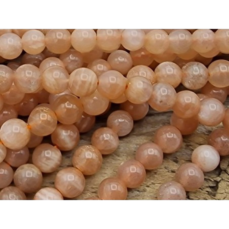 Mondsteintkette orange 4mm