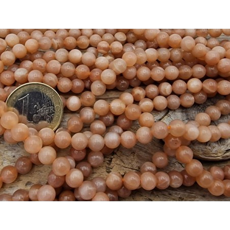 Mondsteintkette orange 6mm