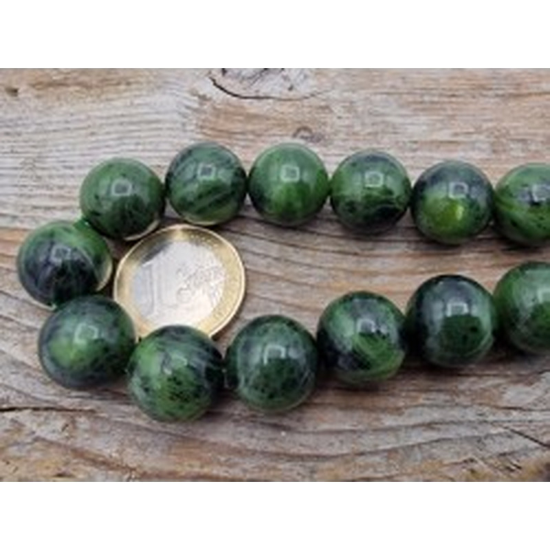Nephrit Jadekette 14mm 2