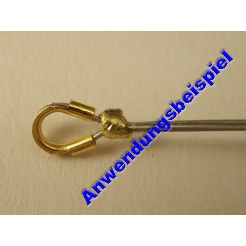 Drahtschutz 0.6mm, vergoldet