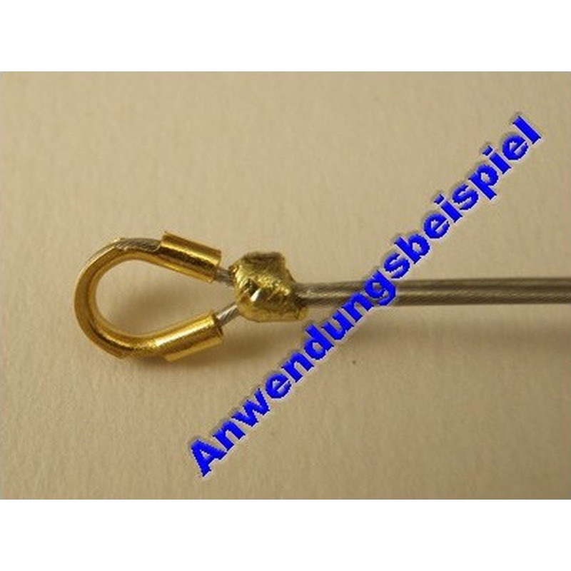 Drahtschutz 0.6mm, vergoldet