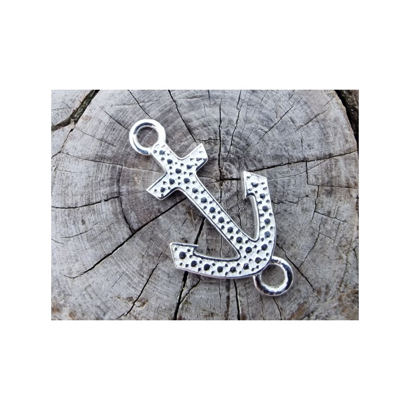 Zwischenteil-Link Anker 11x19mm, 925 Silber