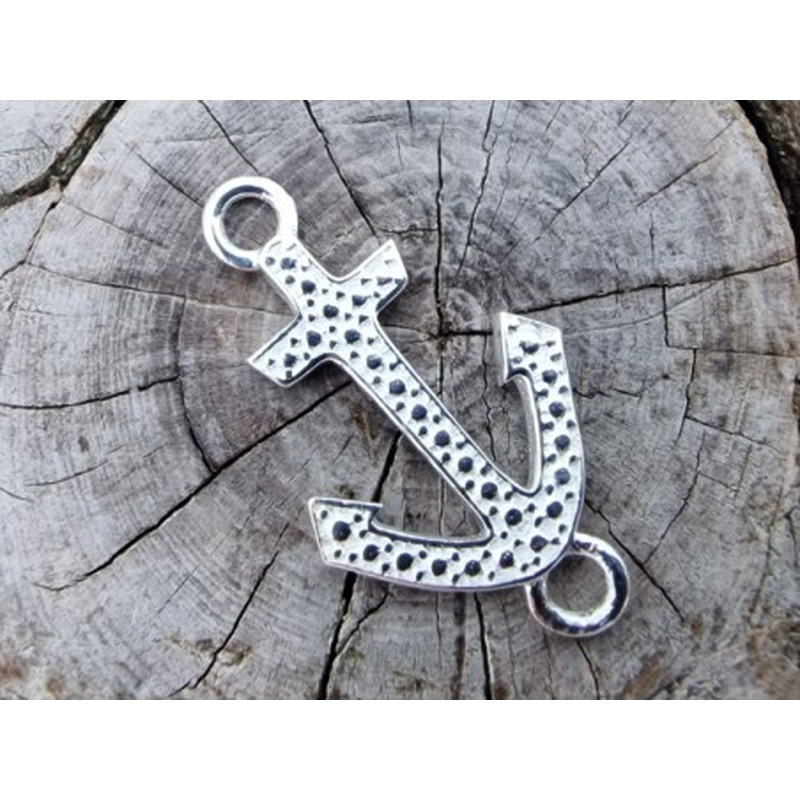 Zwischenteil-Link Anker 11x19mm, 925 Silber