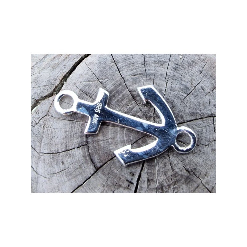 Zwischenteil-Link Anker 11x19mm, 925 Silber