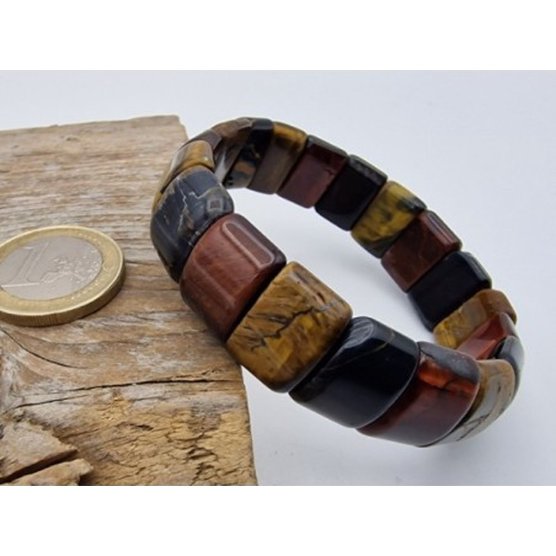 Tigerauge Armband 15mm