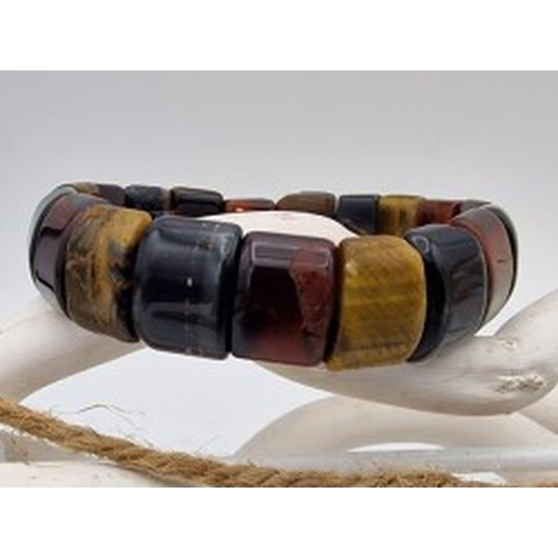Tigerauge Armband 15mm