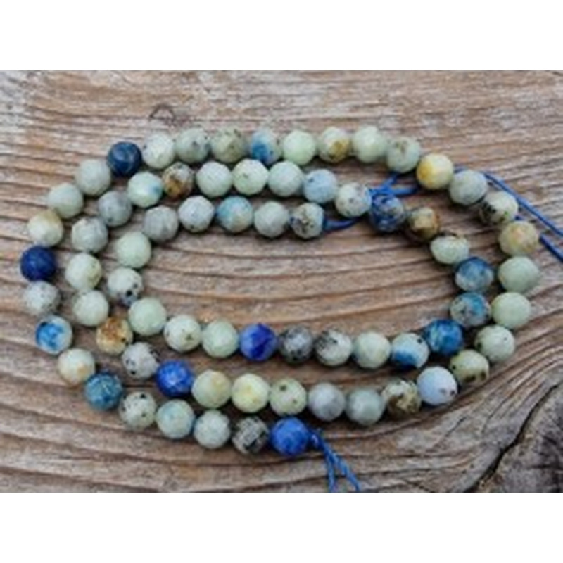 K2-Azuritkette (K2 Nite Stone) 5mm facettiert 2