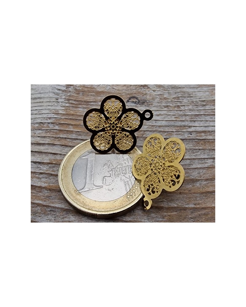 Ohrstecker 15mm (2 Stk), Edelstahl gold