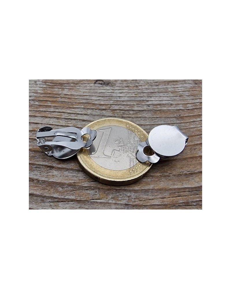 Ohrclip 10mm (2 Stk), Edelstahl