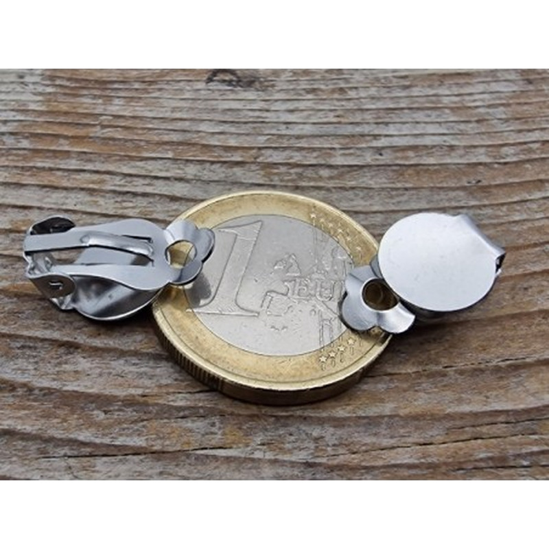 Ohrclip 10mm (2 Stk), Edelstahl