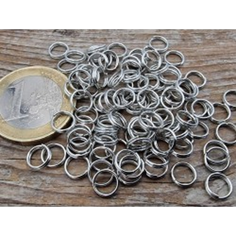 Spiralring 6mm (10 Stk), rhodiumfarben 2