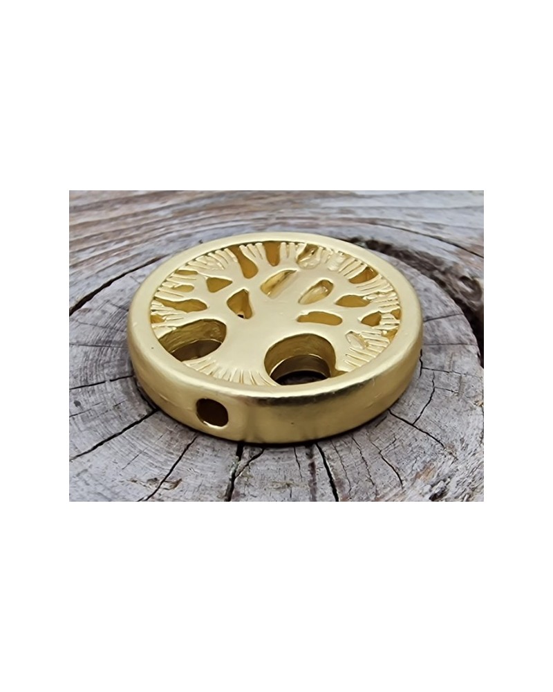 Zwischenteil Lebensbaum 18mm, Metall goldfarben