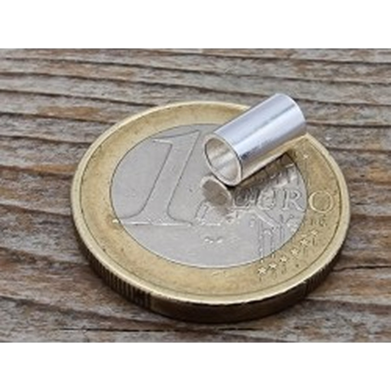 Zwischenteil, Röhrchen 5x8mm, 925 Silber 2