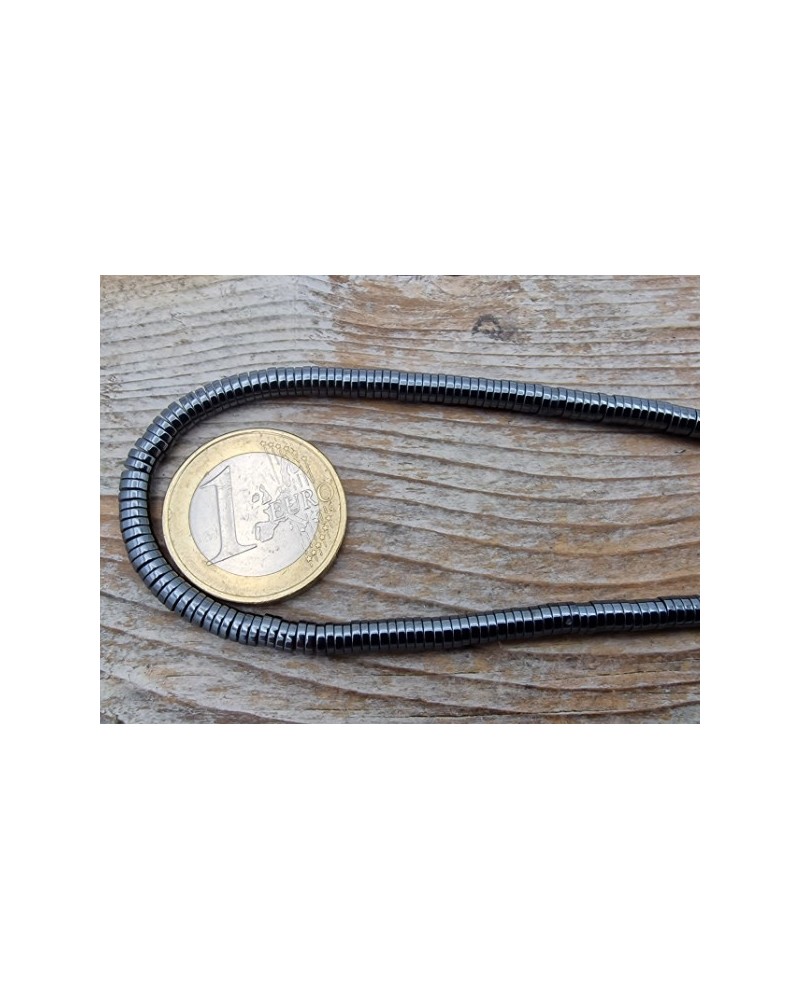 Blutsteinkette (Hämatit) 4x1mm