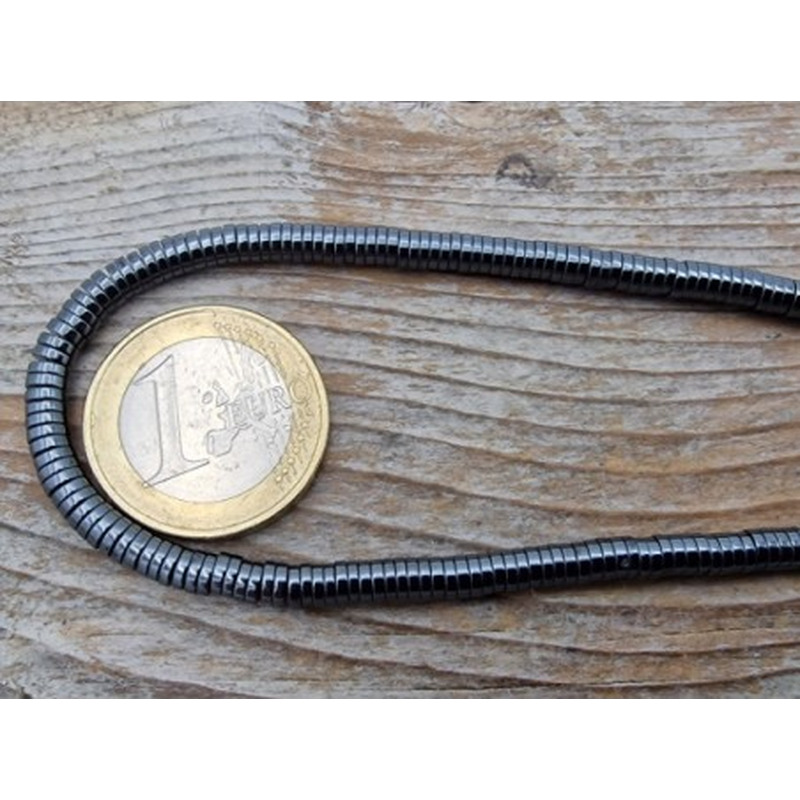 Blutsteinkette (Hämatit) 4x1mm