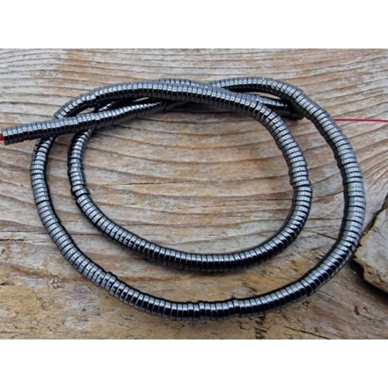 Blutsteinkette (Hämatit) 4x1mm