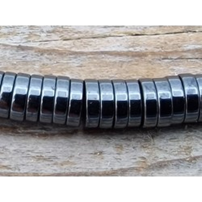 Blutsteinkette (Hämatit) 4x1mm