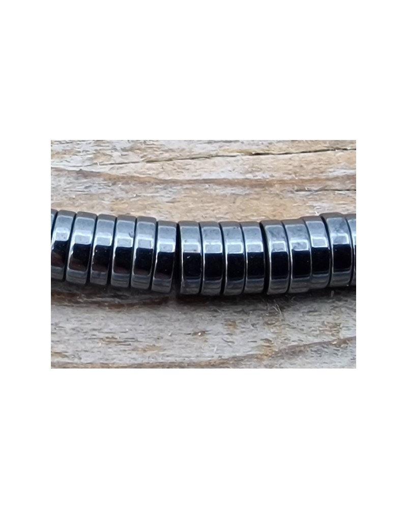 Blutsteinkette (Hämatit) 4x1mm