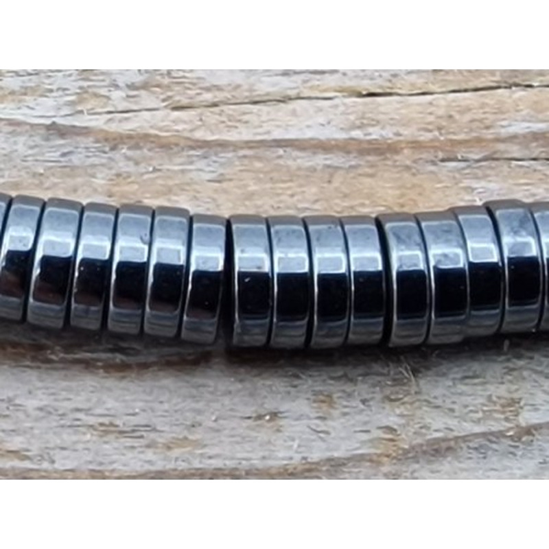 Blutsteinkette (Hämatit) 4x1mm