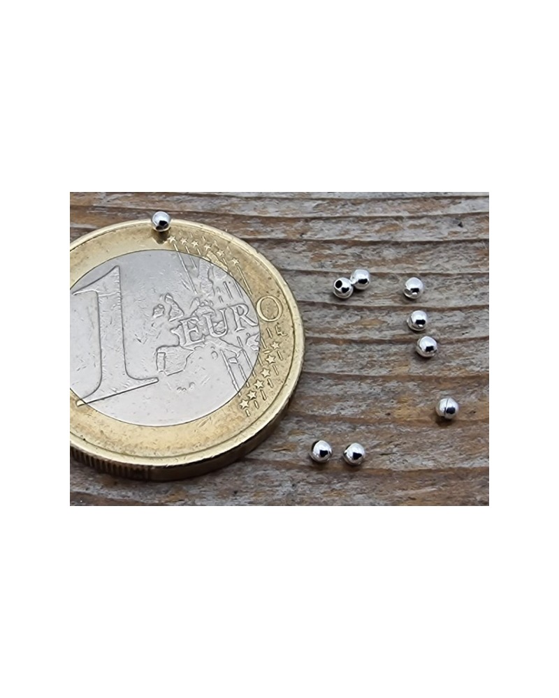 Zwischenteil, Kugel 1.8mm (30 Stk), 925 Silber