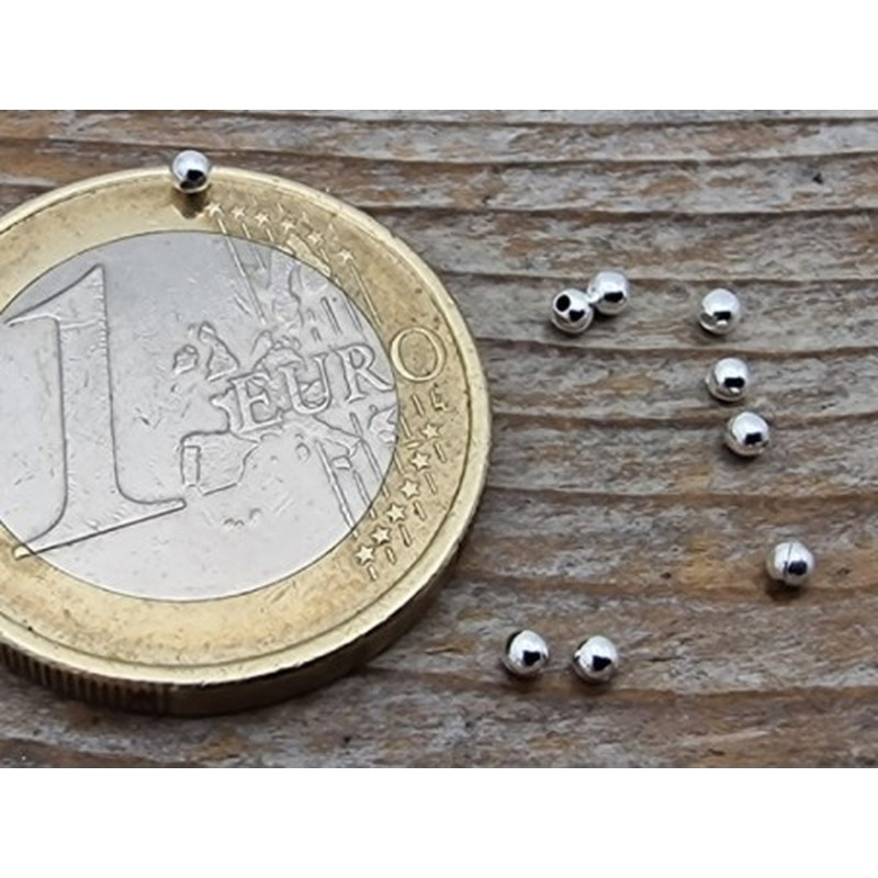 Zwischenteil, Kugel 1.8mm (30 Stk), 925 Silber