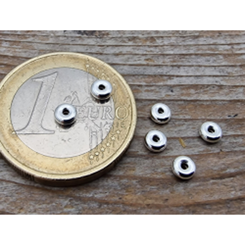 Zwischenteil, Scheibe 3.5x1.5mm, 925 Silber 2