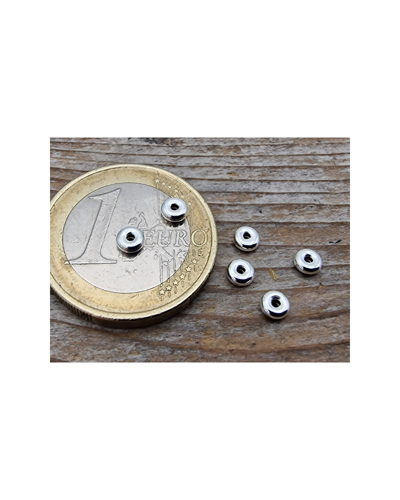 Zwischenteil, Scheibe 3.5x1.5mm, 925 Silber
